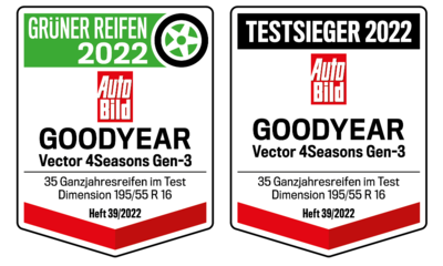 Ganzjahresreifen Testsieger 2022 Goodyear Vector4Seasons3 Gen3